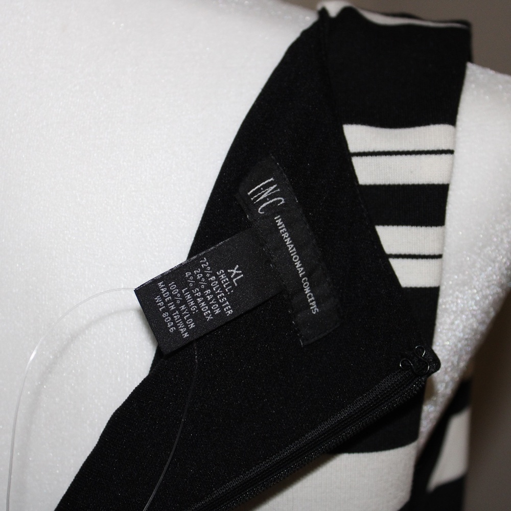 INC Elegant striped peplum top - NWT - Picture 8 of 8